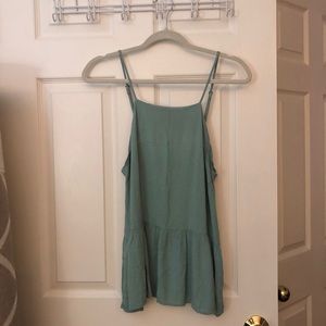 Sea foam green low back flowy tank